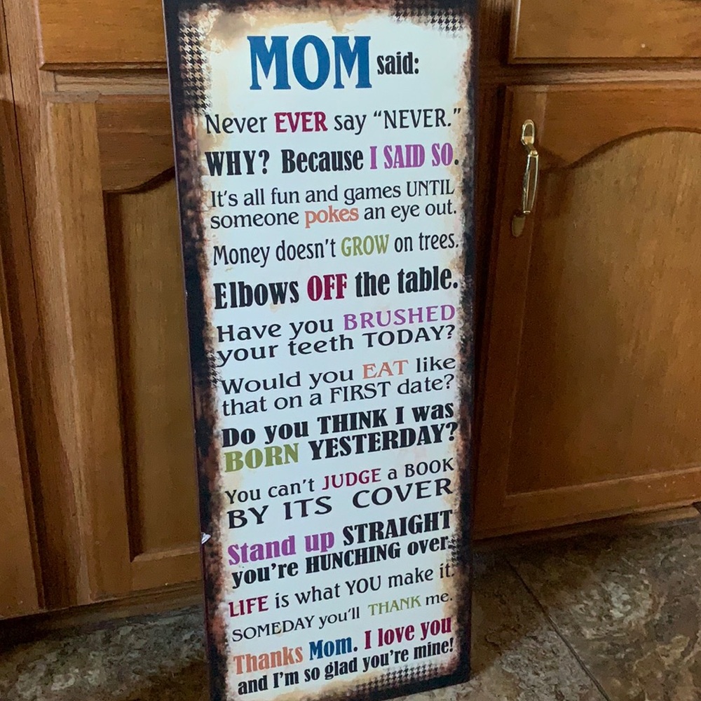 Metal sign